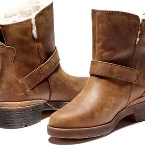 TIMBERLAND GRACEYN WOMEN'S BIKER BOOT BROWN A2FAA